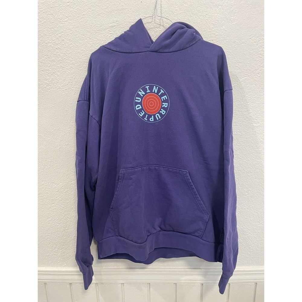 Uninterrupted Space Jam LeBron James Hoodie Sweatshirt - Purple- Mens L